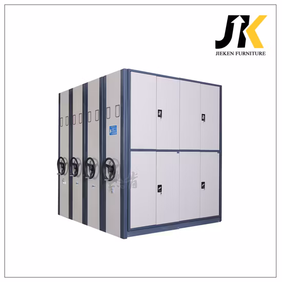 Metal Display School Library Mobile File Compactor Office Furniture Archive Shelving System Movable Shelf