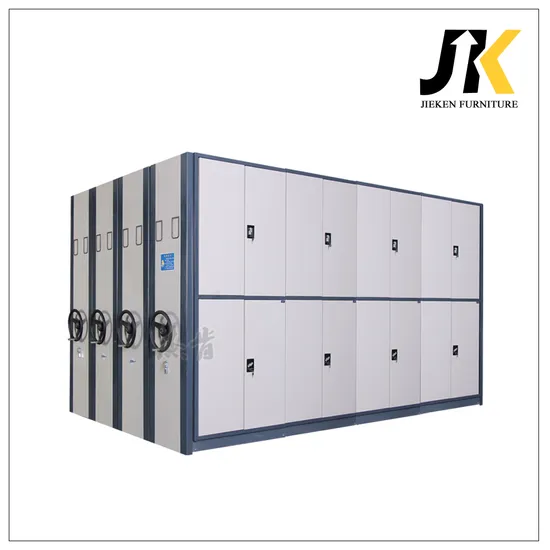 Metal Display School Library Mobile File Compactor Office Furniture Archive Shelving System Movable Shelf