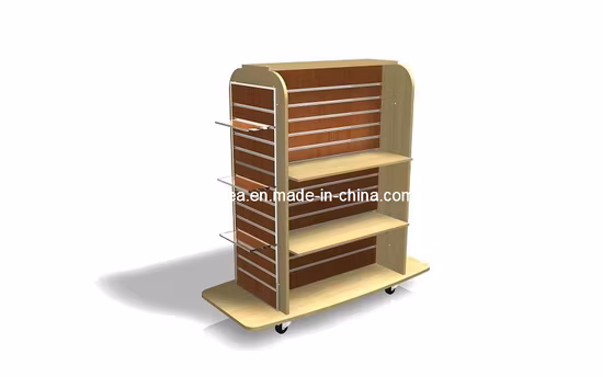 Customized Hanging Turning Wooden Floor Rug Display Stand Rack