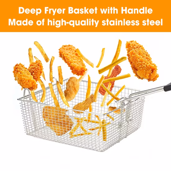 Restaurant Wire Frying Chip Baskets Stainless Steel Fry Basket Commercial Deep Fryer Basket